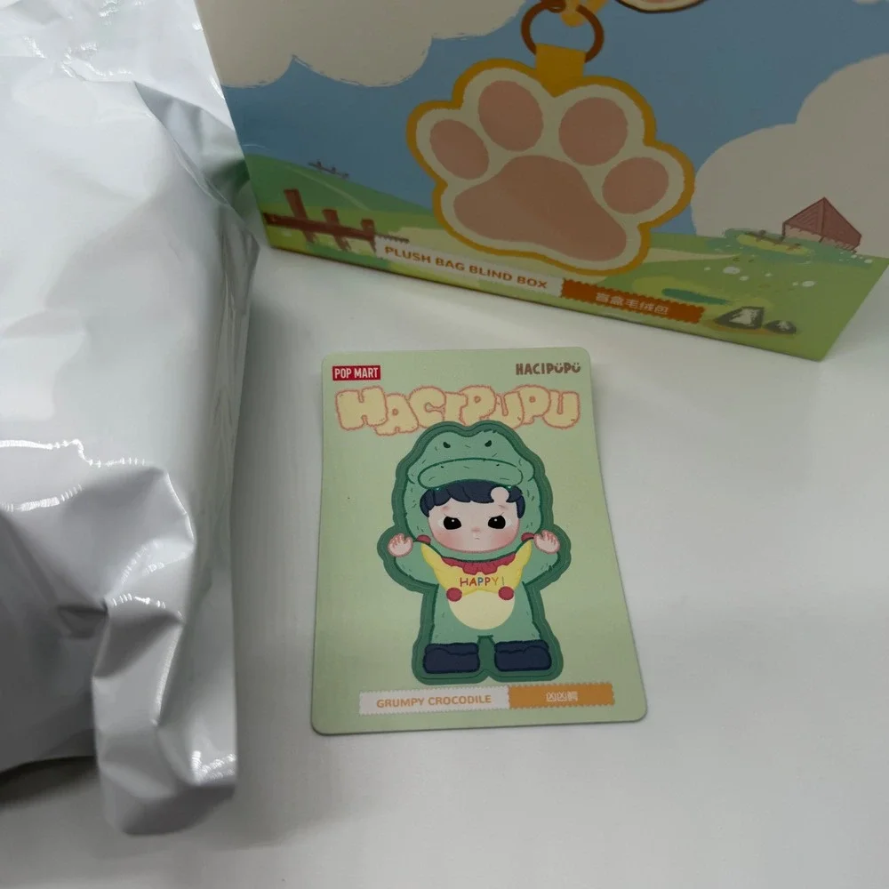 Pop Mart Hacipupu Snuggle With You Plush Bag Lanyard Confirmed Grumpy Crocodile